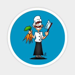 The vegetarian chef Magnet